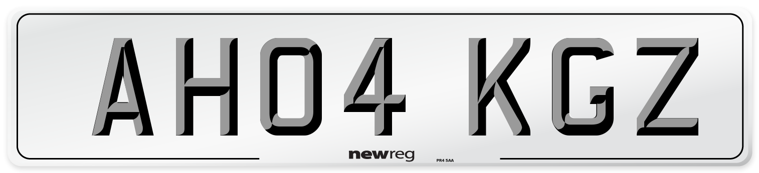 AH04 KGZ Number Plate from New Reg